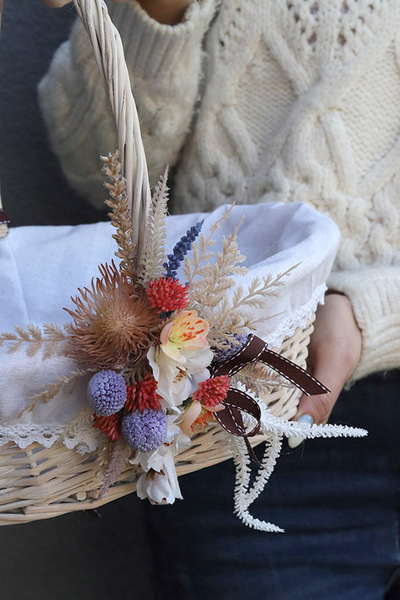 Karlina, dekorowany koszyczek wielkanocny