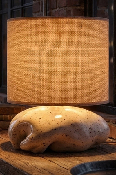 nowoczesna lampa stołowa ceramiczna