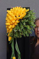 Tulippo New Design Yellow, komplet dekoracji nagrobnych