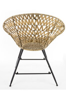 Boho Style, eleganckie krzesło z trzciny