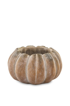 dekoracyjna osłonka / donica dynia, Pumpkin E, wym.8.5x15.5x15.5cm 