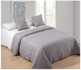 narzuta Coverlet Gray, wym.200x220cm + poszewki 2 szt.  45x45cm
