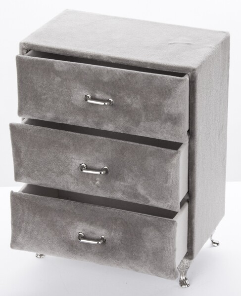 szkatułka / szufladki Florencja Beż, wym.19.5x15x9.5cm