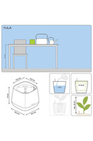 Yula, doniczka z nawadnianiem tendom.pl