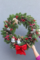 Świąteczna Przygoda, świąteczny wianek na drzwi