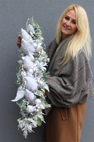 Dużo Śniegu LED, świąteczny zimowy stroik