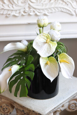 Anturium Jungle, kompozycja kwiatowa w naczyniu, wym.40x28cm