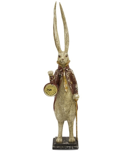 figurka królik z zegarkiem, Alicja w Krainie Czarów A, wys.54.5cm