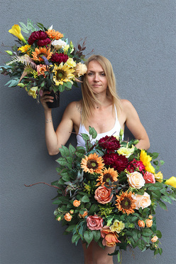 Miodowe Dni Premium, komplet dekoracji nagrobnych, kompozycja + bukiet 