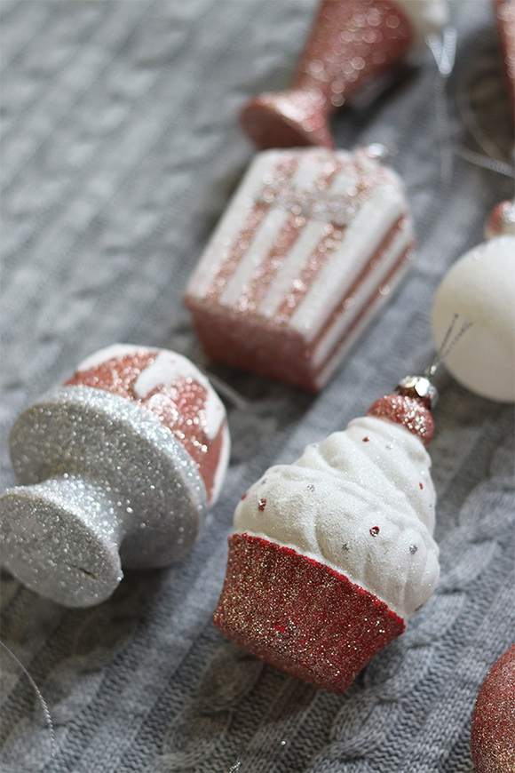 zestaw zawieszek choinkowych Toys, Różowa Kraina