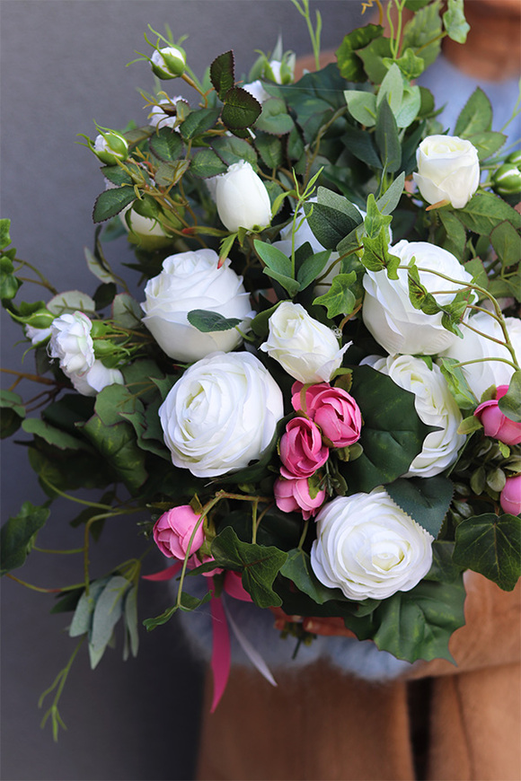 Serce Pełne Miłości 2, bukiet nagrobny do wazonu