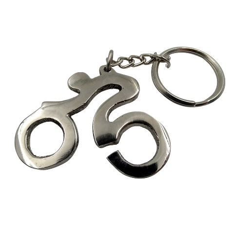 brelok metalowy - Rowerzysta, dł.10cm