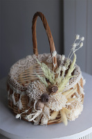 Boho Hippie, dekorowany koszyczek wielkanocny