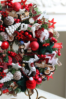 Święta u Izy, świąteczny wianek dekoracyjny	