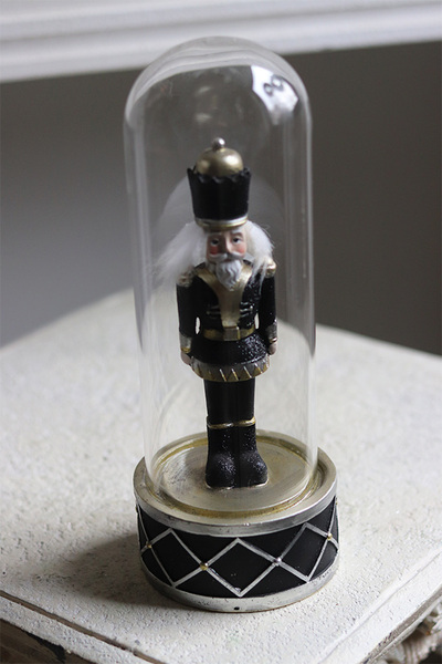 Nutcracker, figurka dziadek do orzechów w szkle, black