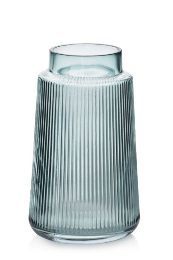 Russo Vase Green A, szklany wazon 1 szt, wys.20cm