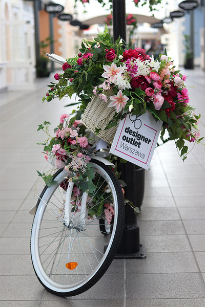 Bicycletta Terrensja, kwiatowa dekoracja roweru