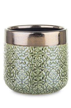 Lagos Basic, ceramiczna osłonka na kwiaty, wym.14x16.5cm