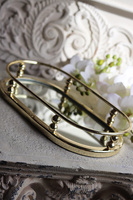 owalna lustrzana taca, Lux Villa Gold Glamour