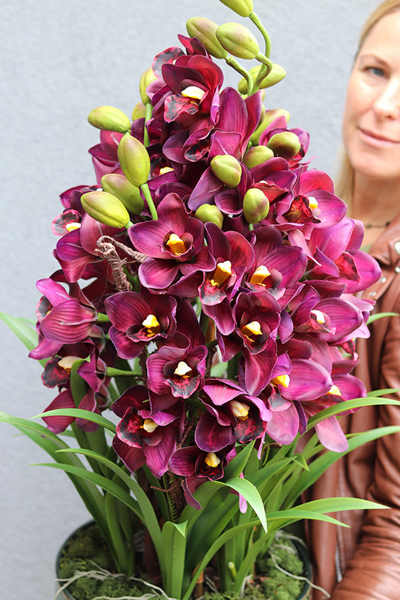 Kalite, nowoczesny sztuczny storczyk, wym.75cm