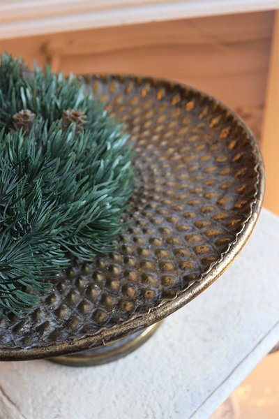 Golden Decor, stroik ze świecą na paterze