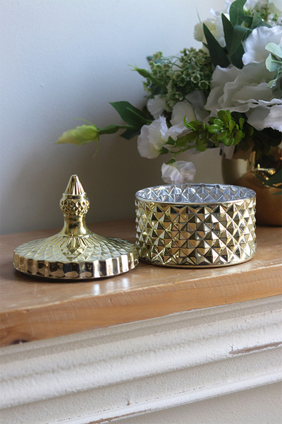 Palermo Gold B, dekoracyjny pojemnik amfora