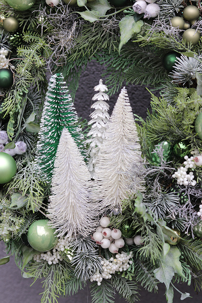 Forest in Winter, wianek bożonarodzeniowy z choinkami, śr.44cm 