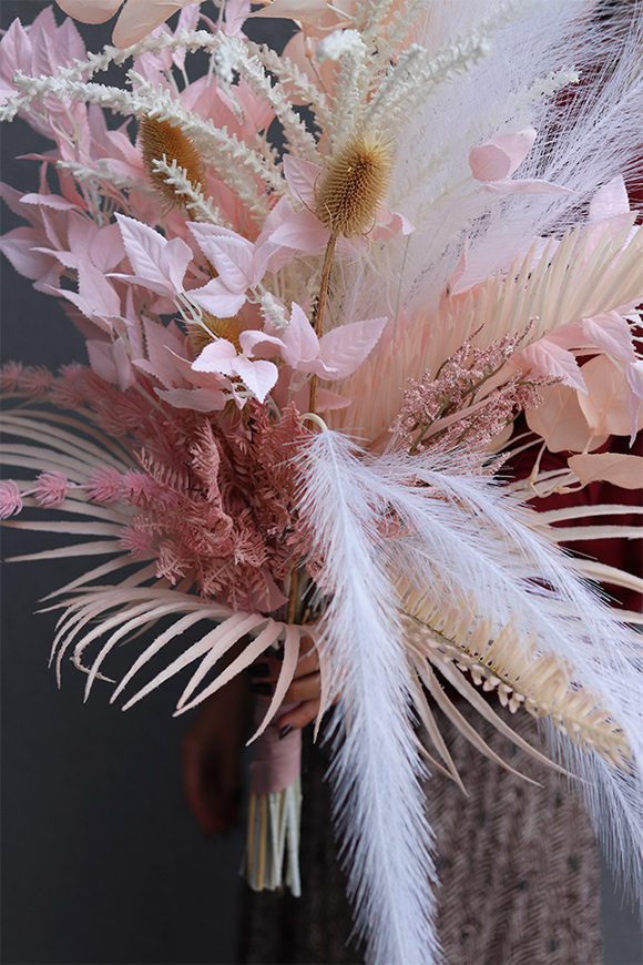 Rewia Light Pink, różowy bukiet dekoracyjny