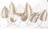 Golden Leaves, decor ścienny z liśćmi, wym. 65x118x3cm