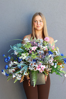 nagrobna dekoracja w osłonce, Polne Kwiaty 2