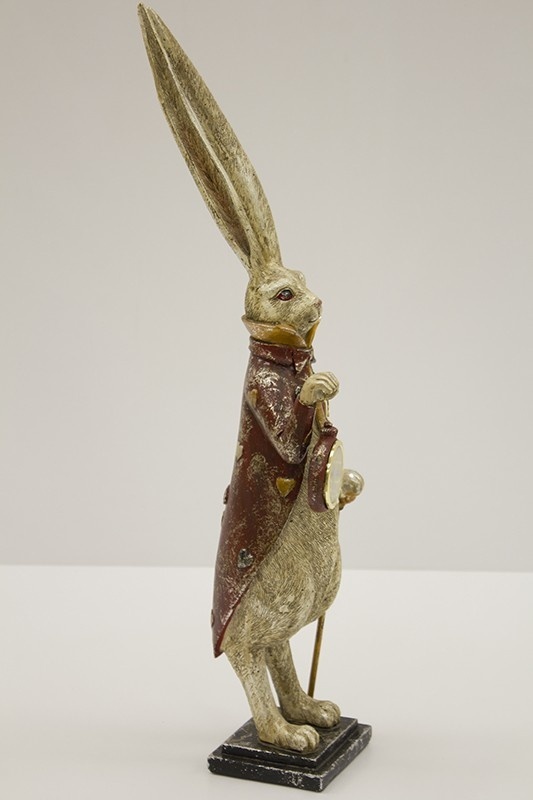 figurka królik z zegarkiem, Alicja w Krainie Czarów A, wys.54.5cm