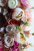 Grestina, pastelowy wianek na Twoje drzwi, śr.50cm  