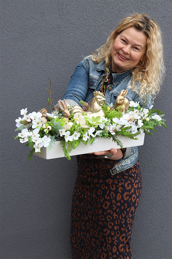 Longia Milio 2, podłużna kompozycja wielkanocna, wym.28x77cm