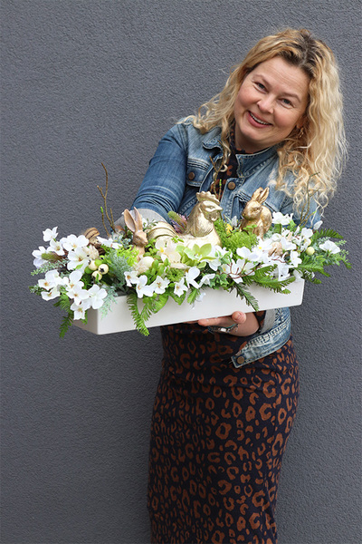 Longia Milio 2, podłużna kompozycja wielkanocna, wym.28x77cm