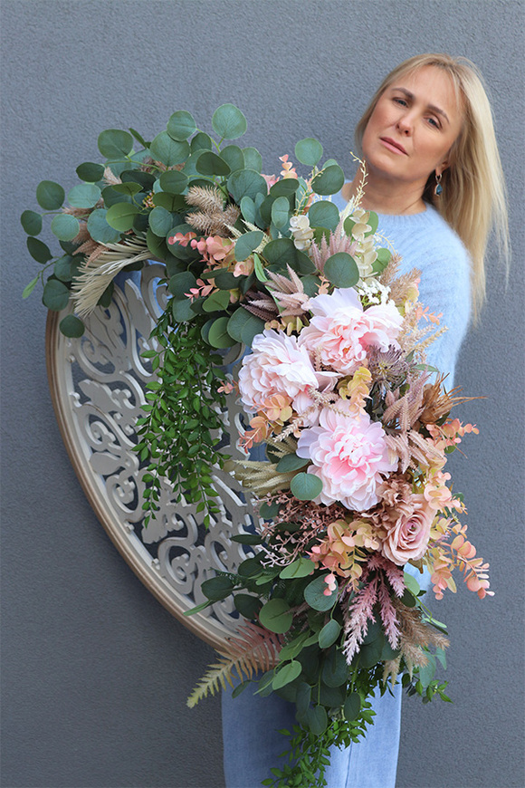 Sand Flowers 2, dekor ścienny z kwiatami