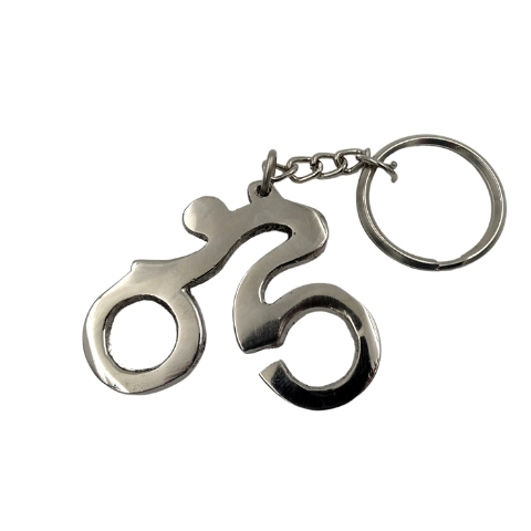 brelok metalowy - Rowerzysta, dł.10cm