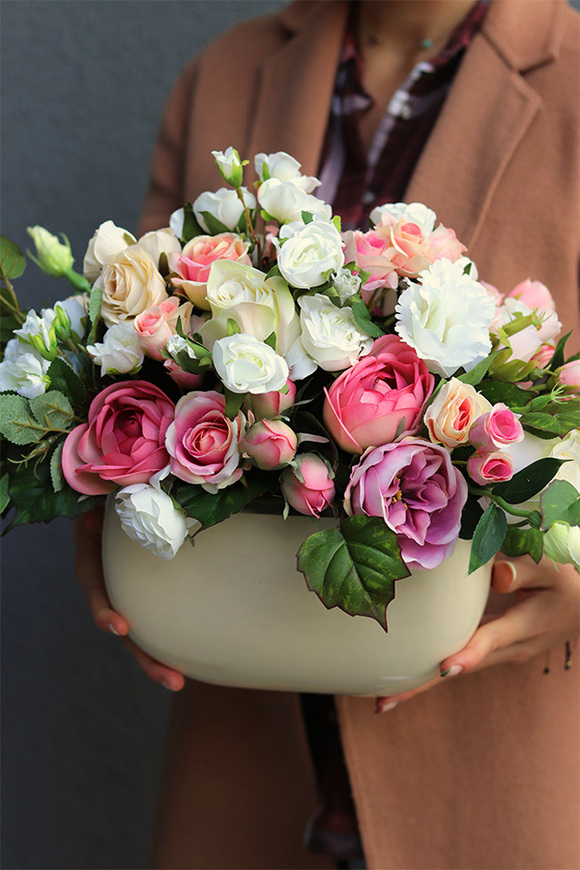 Teofilia Pink, elegancka kompozycja kwiatowa