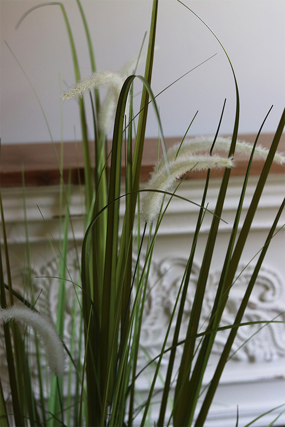 Green Terrance Fiberglass, sztuczna trawa w czarnej donicy