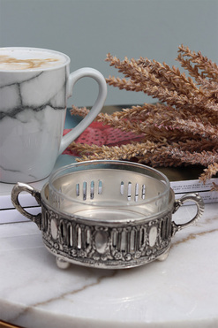 cukiernica posrebrzana Stella, wym.10.5x5.5cm