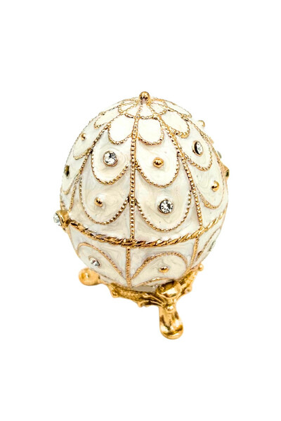 Faberge, elegancka szkatułka metalowa