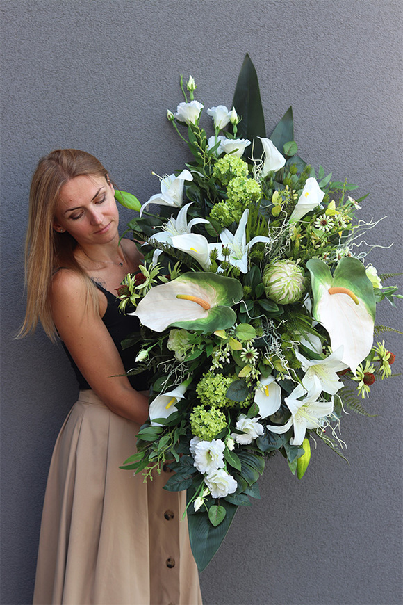 Palermo Bianco, komplet dekoracji nagrobnych