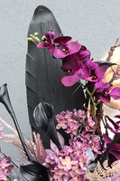 Euforita, nowoczesny bukiet nagrobny w wazonie