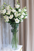 Eustoma Secret of Flowers, bukiet kwiatów do wazonu