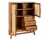 Bari, wysoka szafka z drewna tekowego