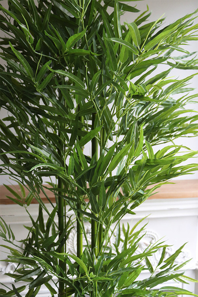 Bambus, sztuczna roślina w osłonce z tworzywa