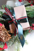 Xmas Gabinetto Złota Wigilia, świąteczna girlanda na kominek