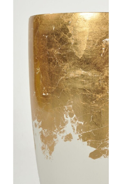 Gold&White, donica cygaro biało złota, wym.91x36x36cm