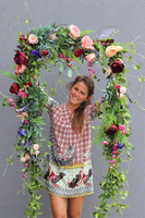 Koriana, girlanda roślinna na drzwi