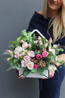 flowerbox - koperta z kwiatami, Mella, wym.30x20x6.5cm 