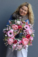 Kolory Kwiatów, wianek dekoracyjny na drzwi